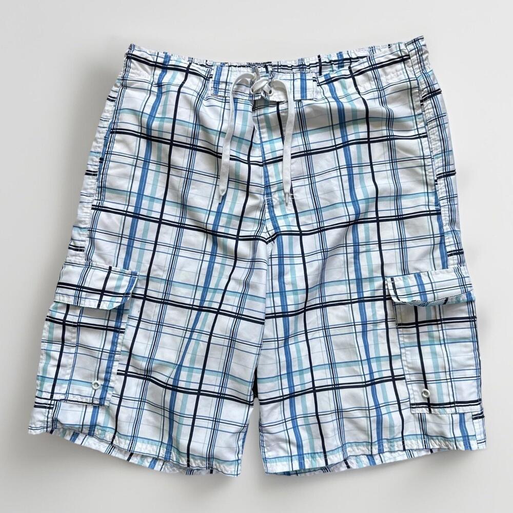 Airwalk Y2K Baggy 90s Style Size Large men's Board Shorts‎ Mesh Liner